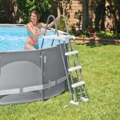 Escalera Para Piscina 3 Peldaños 91-107 Cm INTEX -Intex 30979714 4