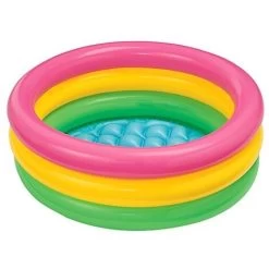 INTEX - JUEGO AL AIRE LIBRE - PISCINA ACOLCHADA SUNST GLOW 3 BORDES 91X23 CM