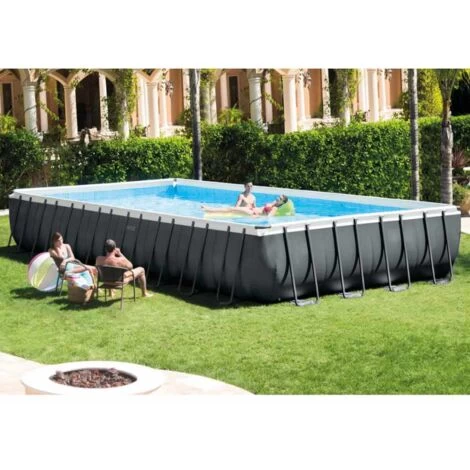 Piscina Desmontable Intex 26378 Ultra XTR Frame Rectangular, Ideal Para Jugar Al Vóley Y Disfrutar En Familia. Medidas 975x488x1 5 Piscina Desmontable Intex 26378 Ultra XTR Frame Rectangular, Ideal Para Jugar Al Vóley Y Disfrutar En Familia. Medidas 975x488x1 - Imagen 3