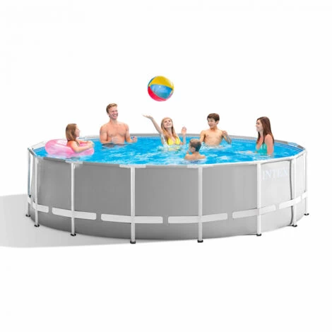 Piscina Elevada Desmontable Intex 26726 Ex 26736 Prism FrameTm Redonda 457x122 Cm 3 Piscina Elevada Desmontable Intex 26726 Ex 26736 Prism FrameTm Redonda 457x122 Cm