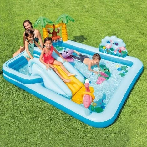 Jungle Jungle Centro De Juegos Piscina 57161 Intex Tobogán Hinchable Para Niños 3 Jungle Jungle Centro De Juegos Piscina 57161 Intex Tobogán Hinchable Para Niños