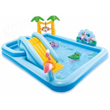 Jungle Jungle Centro De Juegos Piscina 57161 Intex Tobogán Hinchable Para Niños 4 Jungle Jungle Centro De Juegos Piscina 57161 Intex Tobogán Hinchable Para Niños - Imagen 2