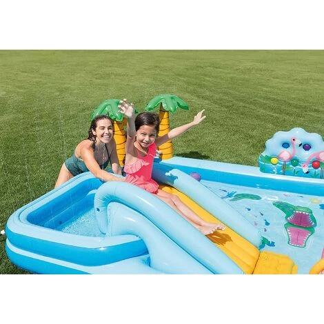 Jungle Jungle Centro De Juegos Piscina 57161 Intex Tobogán Hinchable Para Niños 6 Jungle Jungle Centro De Juegos Piscina 57161 Intex Tobogán Hinchable Para Niños - Imagen 4