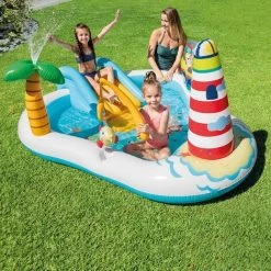 Intex Kids Inflatable Play Center Piscina De Pesca 57162 Con Tobogán
