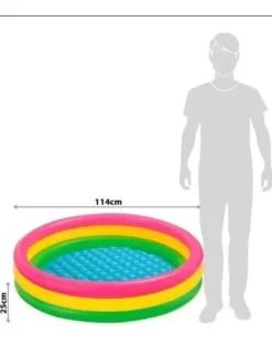 Intex Piscina Inflable 114cm X 25cm + 300 Pelotas + Inflador -Intex D NQ NP 610572 MCO48917703917 012022 O