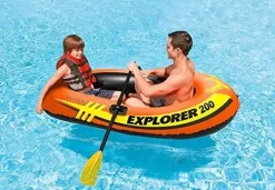 Intex Explorer 200, Bote Inflable Para 2 Personas Con Remos Franc -Intex D NQ NP 650025 MCO43814447339 102020 O