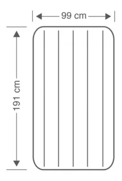 Colchon Sencillo Inflable Azul Intex 191 X 99 X 25 Cm -Intex D NQ NP 656388 MCO45758419657 042021 O