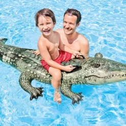 Inflable De Cocodrilo Flotador Intex Inflantil 170 X 86 Cm -Intex D NQ NP 660974 MLA48981919012 012022 O
