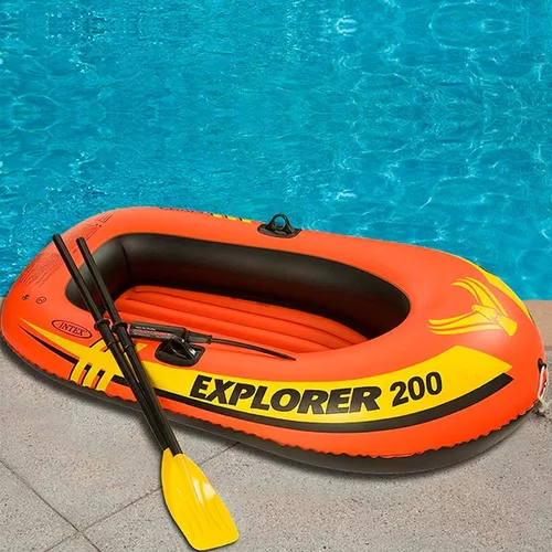 Intex Bote Lancha Inflable 2 Personas Inflador +remos Explorer 200 6 Intex Bote Lancha Inflable 2 Personas Inflador +remos Explorer 200 - Imagen 4