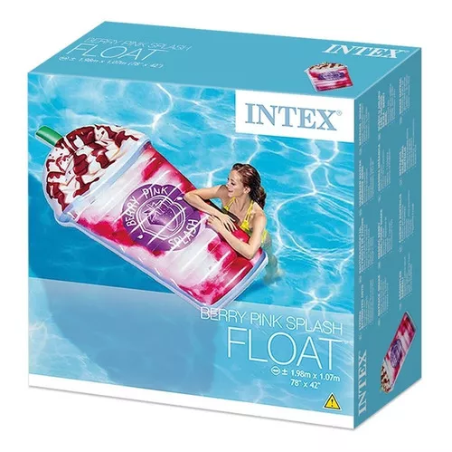 Colchoneta Inflable Batido De Leche Intex 58777 Piscina Color Violeta 4 Colchoneta Inflable Batido De Leche Intex 58777 Piscina Color Violeta - Imagen 2