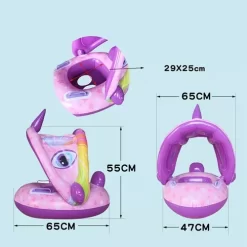 Intex Bote Flotador Techo Inflable Unicornio Bebé Niña Piscina -Intex D NQ NP 891112 MCO51825404295 102022 O
