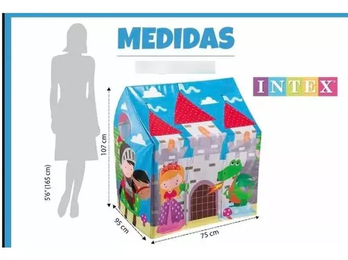 Carpa Casita Y Castillo Intex Para Niños Y Niñas 45642 5 Carpa Casita Y Castillo Intex Para Niños Y Niñas 45642 - Imagen 3