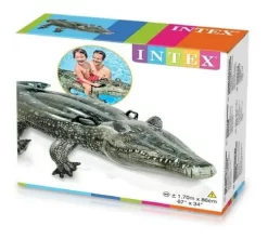 Inflable De Cocodrilo Flotador Intex Inflantil 170 X 86 Cm